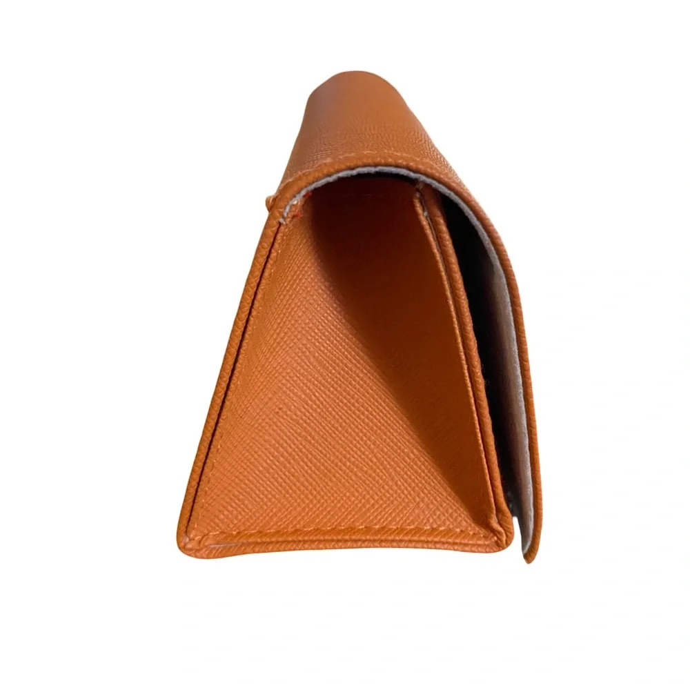 Tory Burch Saffiano Orange Leather‎ Eyeglasses/Sunglasses Case